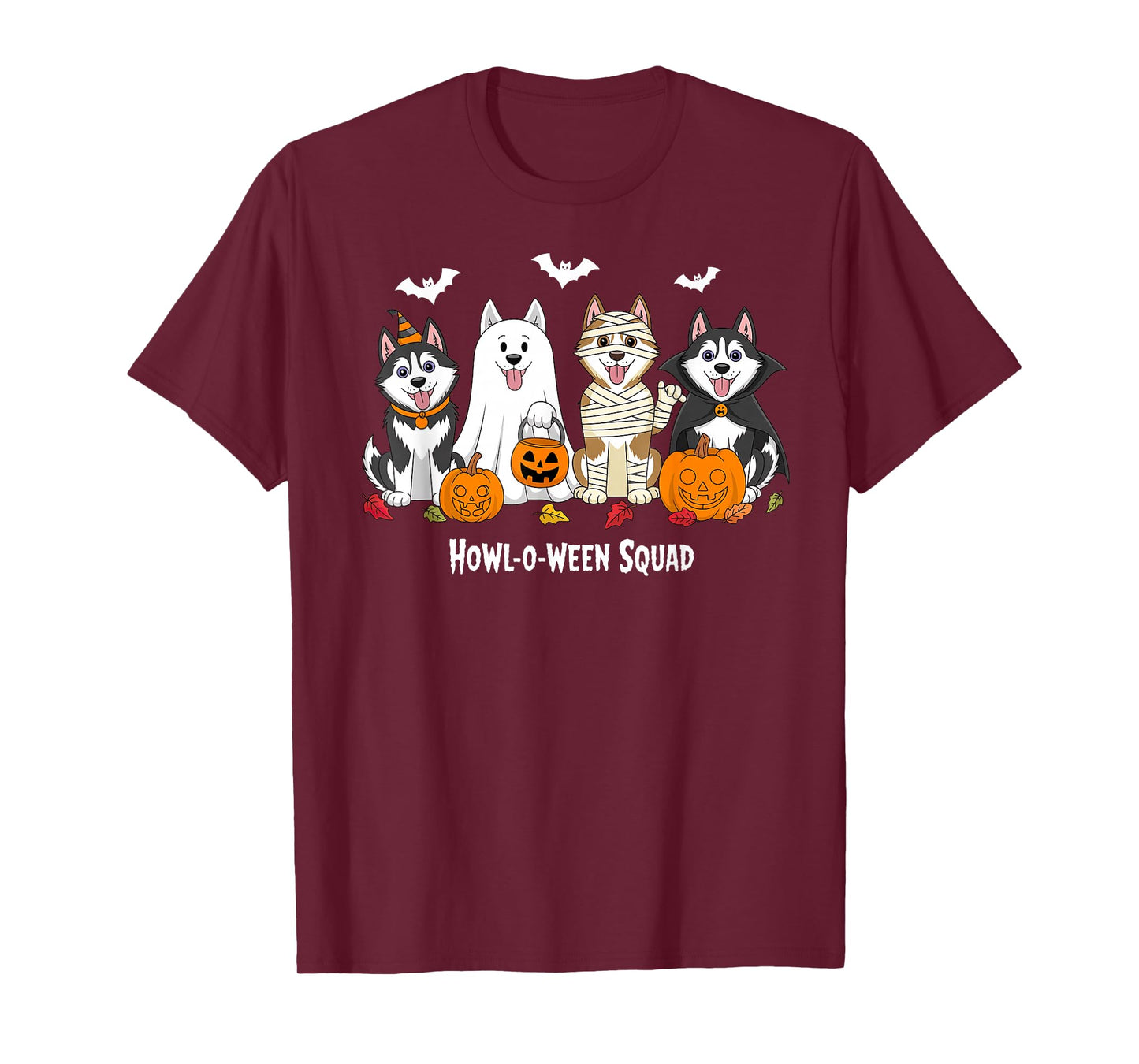 Husky Halloween Howl O Ween Squad T-Shirt