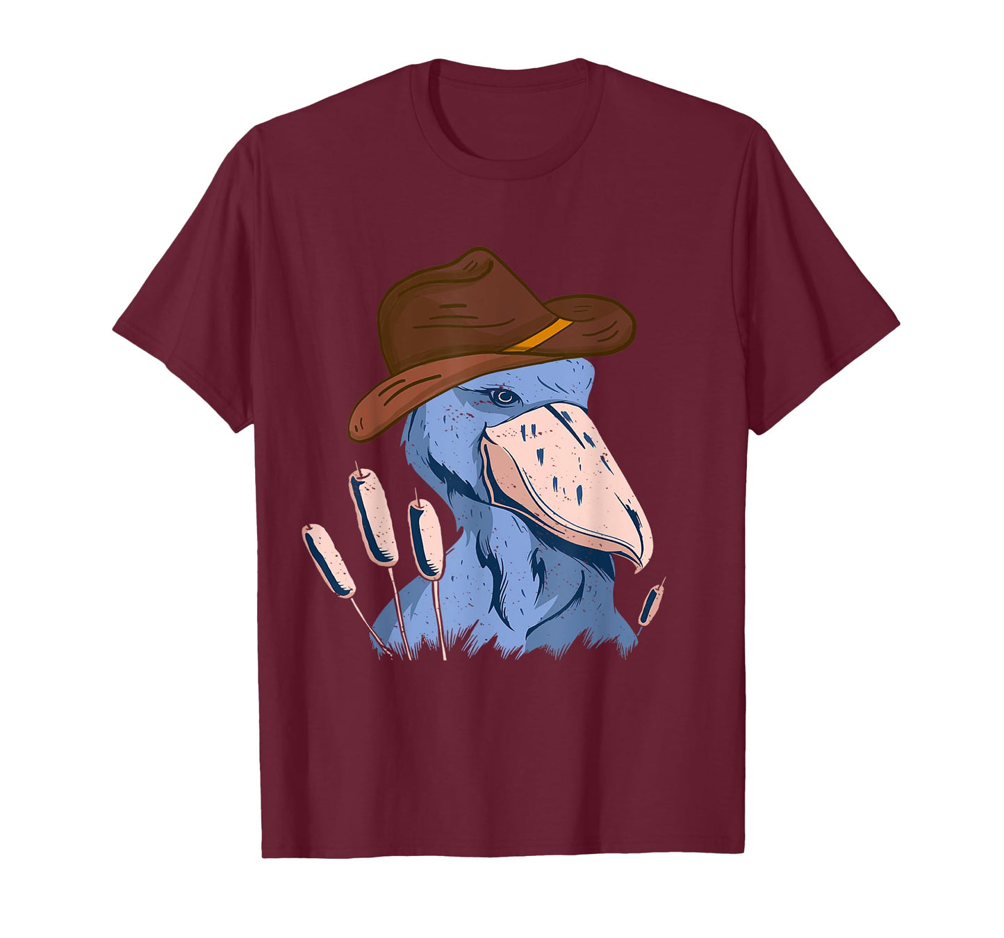 Shoebill Bird African Stork Bird Lover Cowboy Hat Shoebill T-Shirt