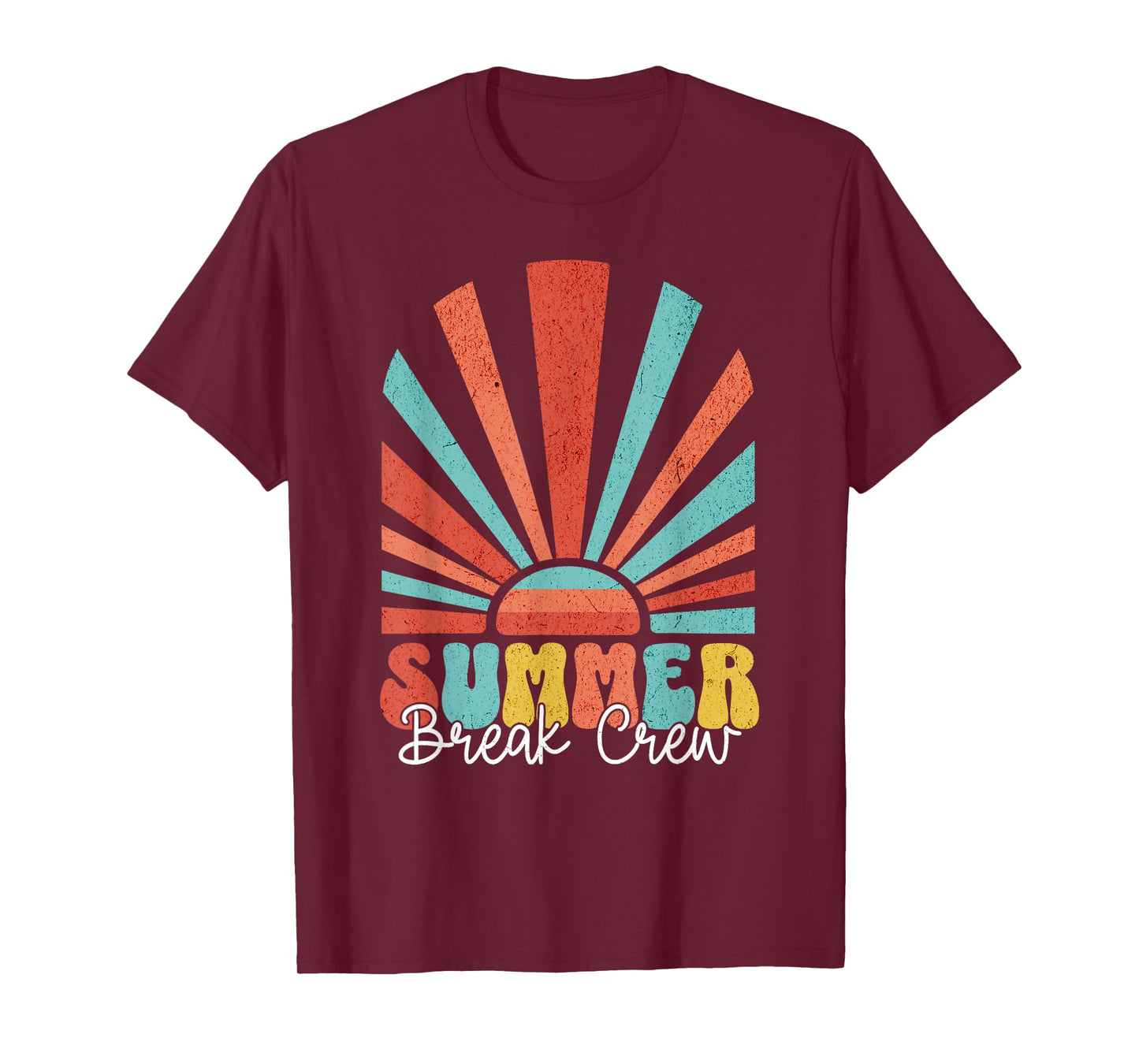 Summer Break Crew Tie Dye Last Day Of School Teacher Student T-Shirt