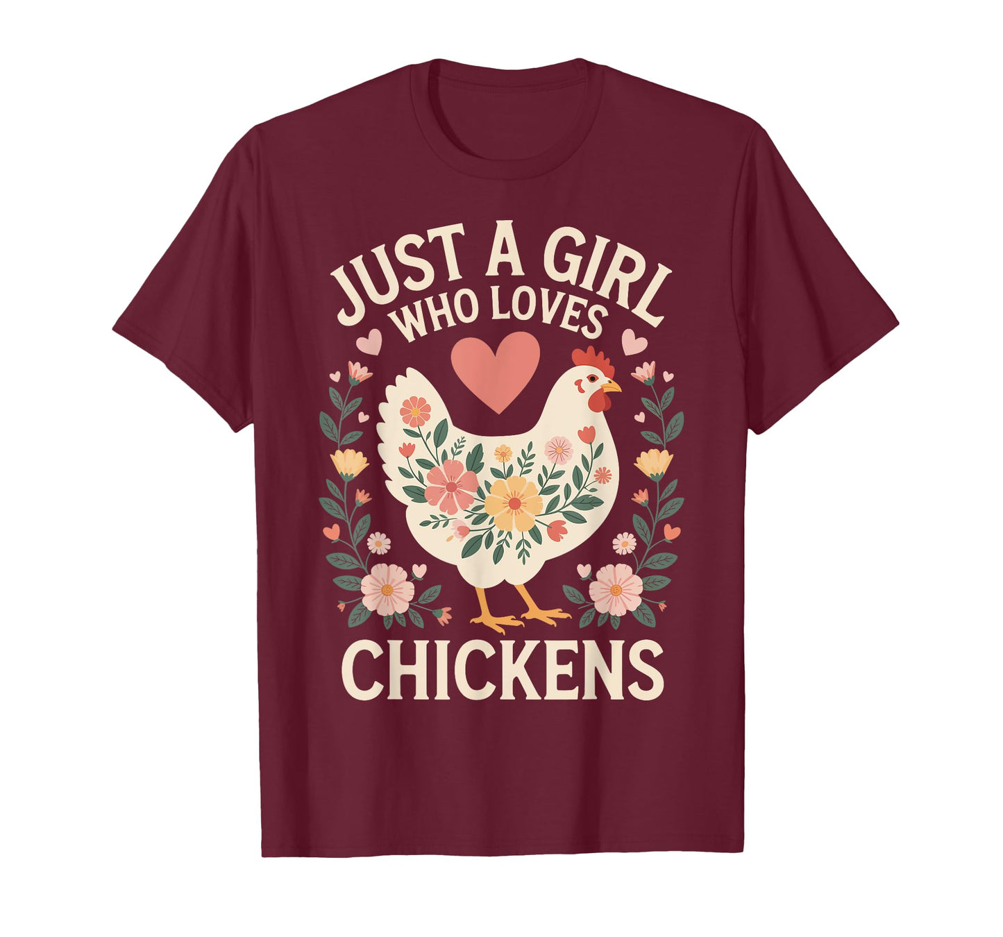 Just A Girl Who Loves Chickens T-Shirt