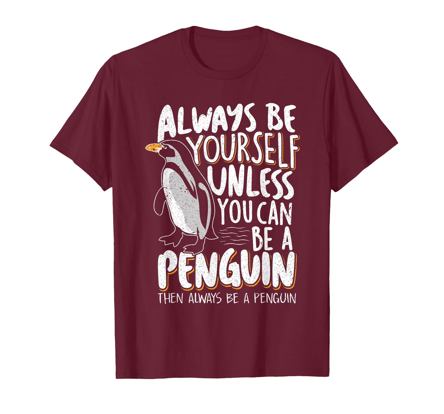 Penguin Lovers & Cute Penguins Always Be a Penguin - Funny Penguin Lover Unisex-Kids T-Shirt - Black - Small - Short Sleeve - Classic Fit - Modern - Novelty - Cotton 60%, Polyester 40%