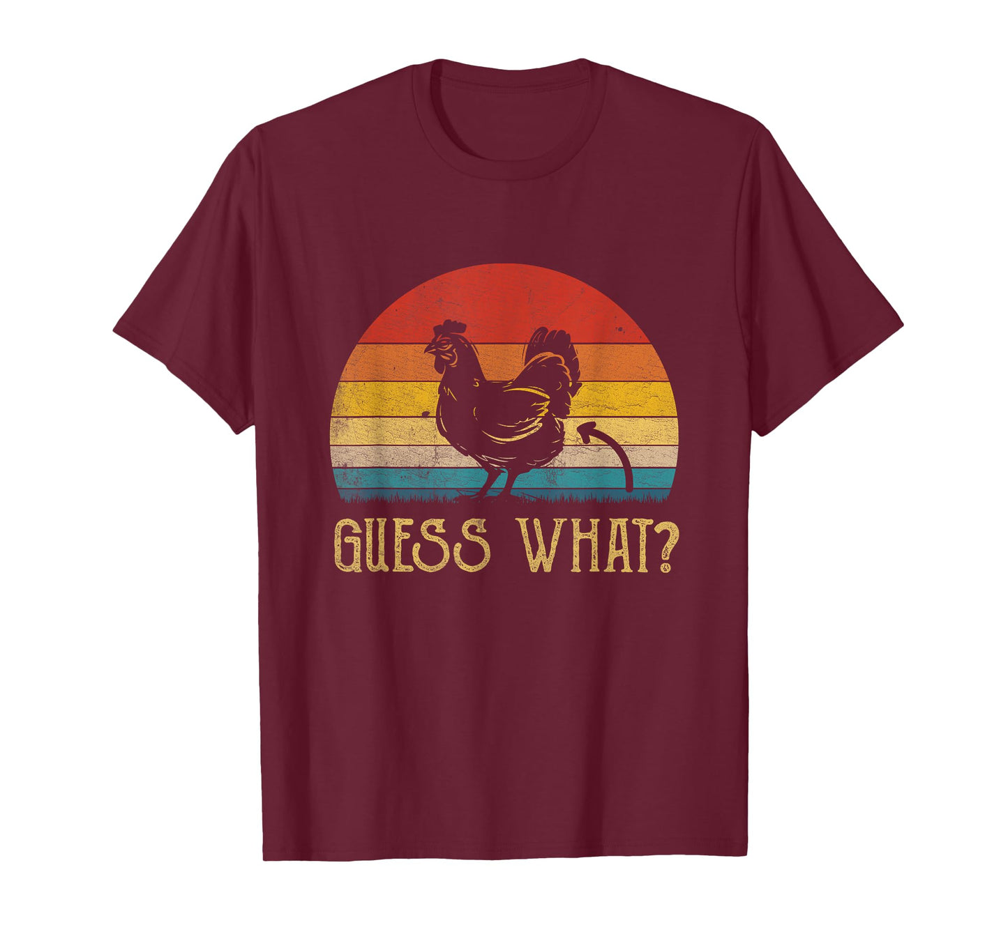 Vintage Guess What Chicken Butt T-Shirt Farm Farmer Funny T-Shirt