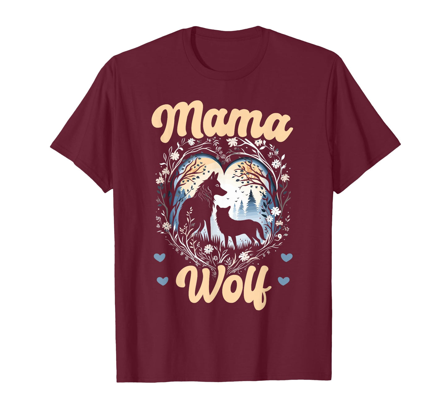 Wolf Lover Mothers Day SteMi Apparel Wolf Pack Wolfgang Wildlife Animal Mama Wolf T-Shirt