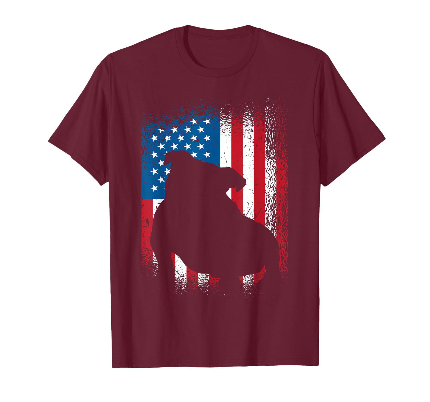American flag bulldog design bulldog lover T-Shirt