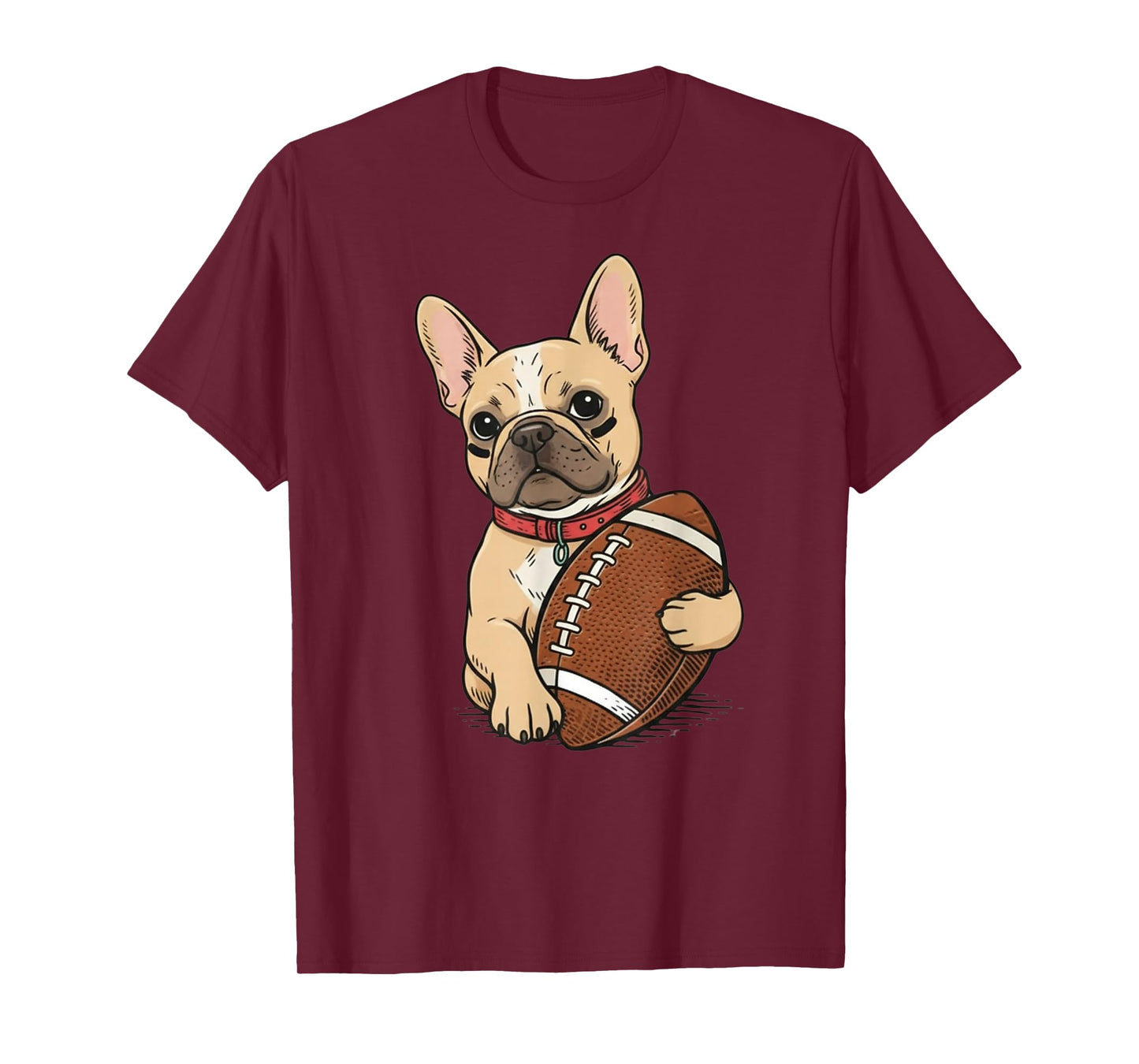 Funny French Bulldog Football Dog Lovers Gift T-Shirt