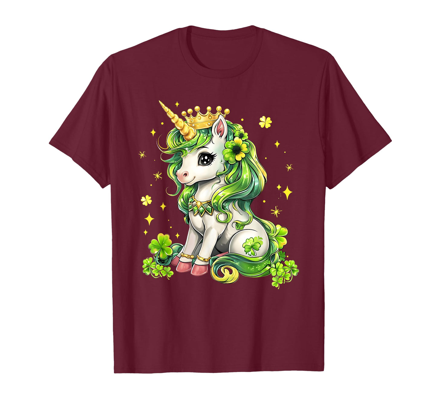Cute Unicorn St Patricks Day Saint Pattys Girls Lepricorn T-Shirt