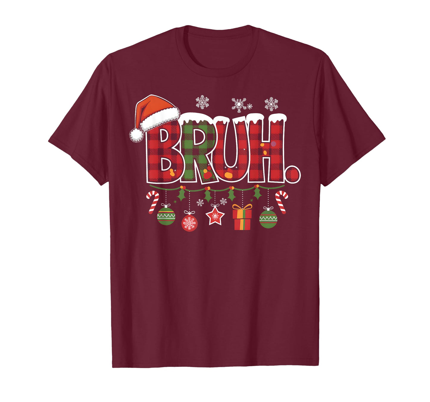 Bruh Christmas Santa Happy Christmas Family Xmas Christmas T-Shirt