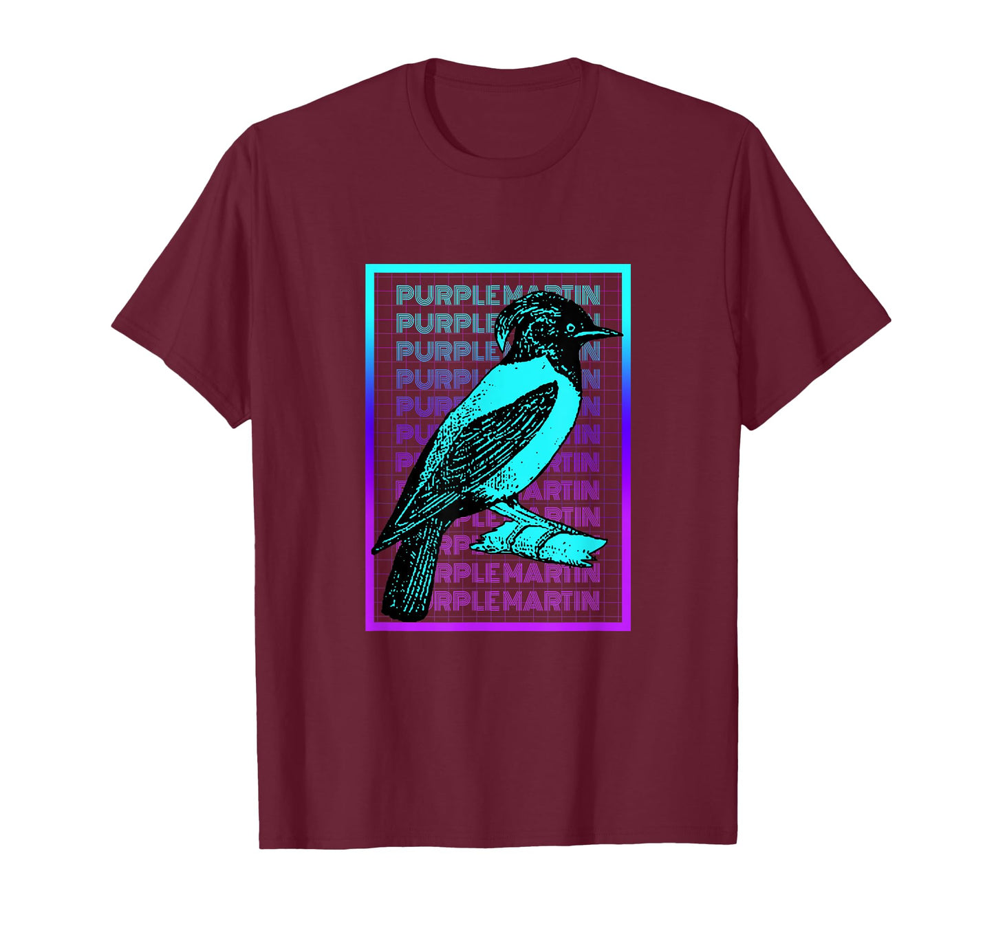 Purple Martin Bird Vintage Retro Purple Martin T-Shirt