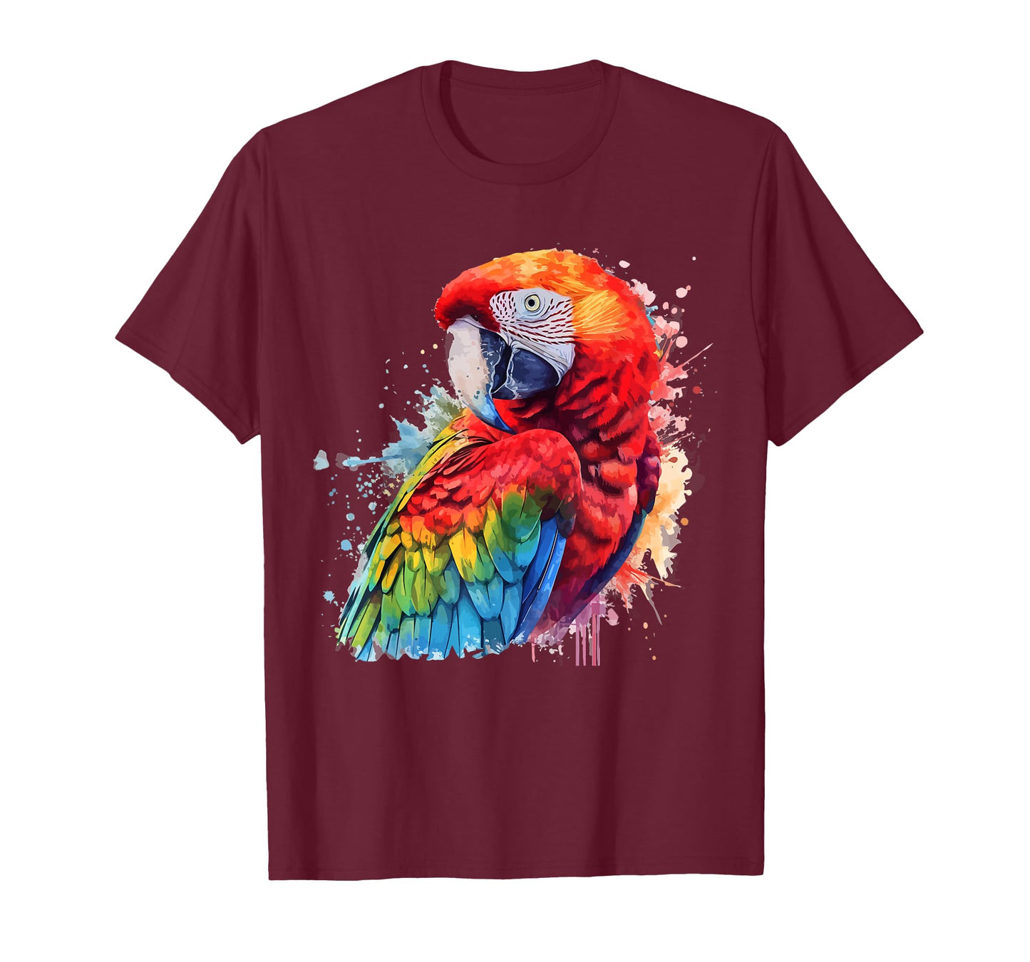 Colorful Parrot Watercolor T-Shirt