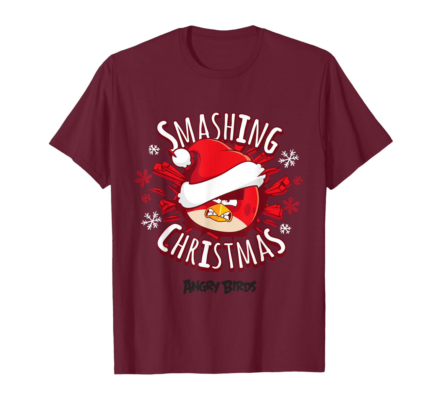 Angry Birds Smashing Christmas Official Merchandise T-Shirt