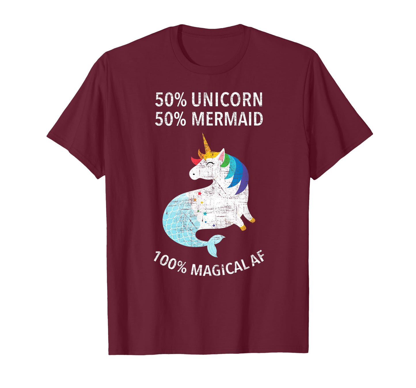 50% Mermaid, 50% Unicorn - 100% Magical AF T-Shirt