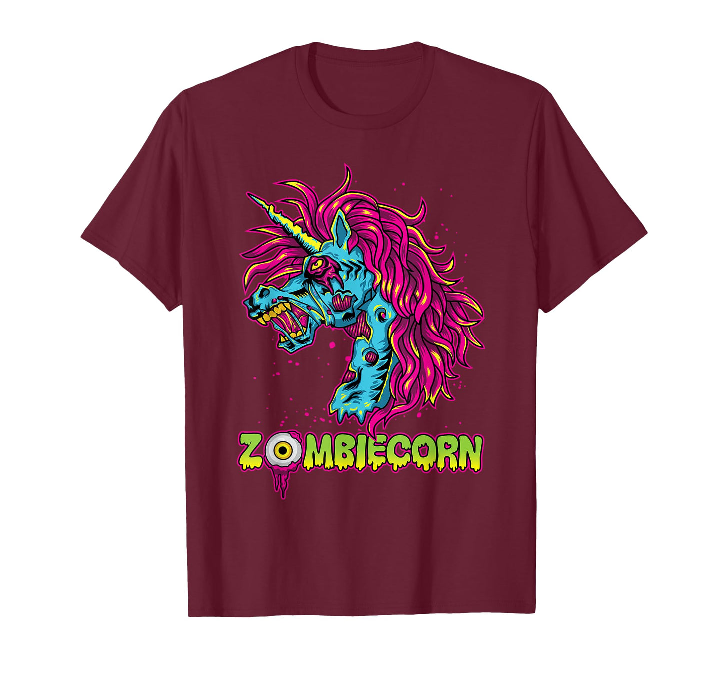 Scary Zombiecorn Zombie Unicorn Halloween Costume T-Shirt