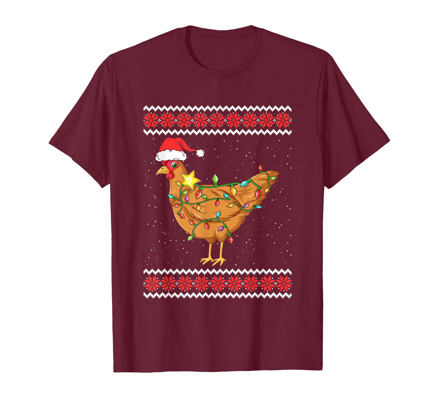Hen Christmas Ugly Christmas Sweater Funny Chicken T-Shirt
