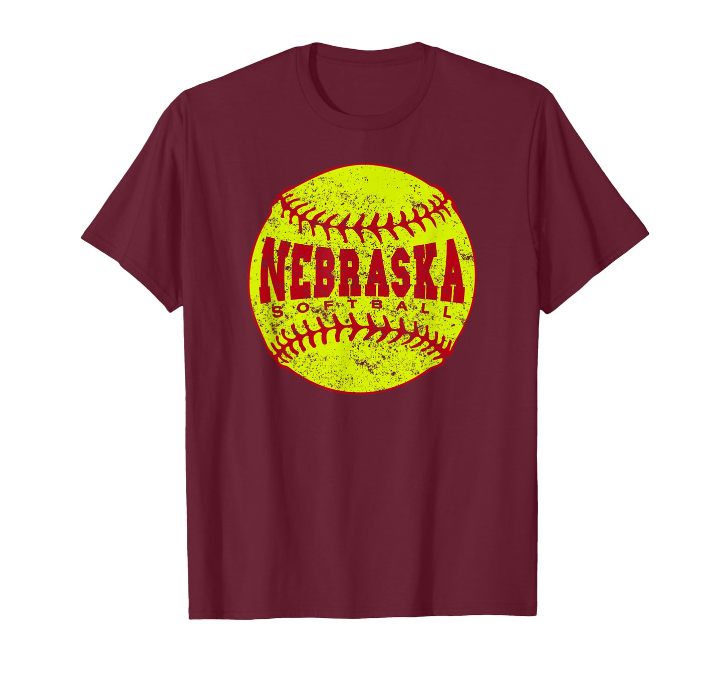 Nebraska Softball Ball T-Shirt