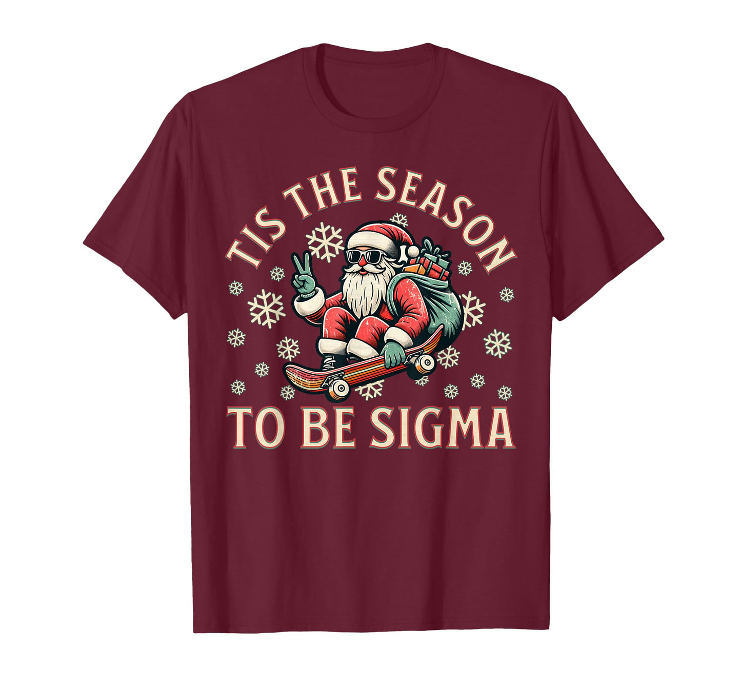 Tis The Season To Be Sigma Claus Funny Santa Christmas Boys T-Shirt