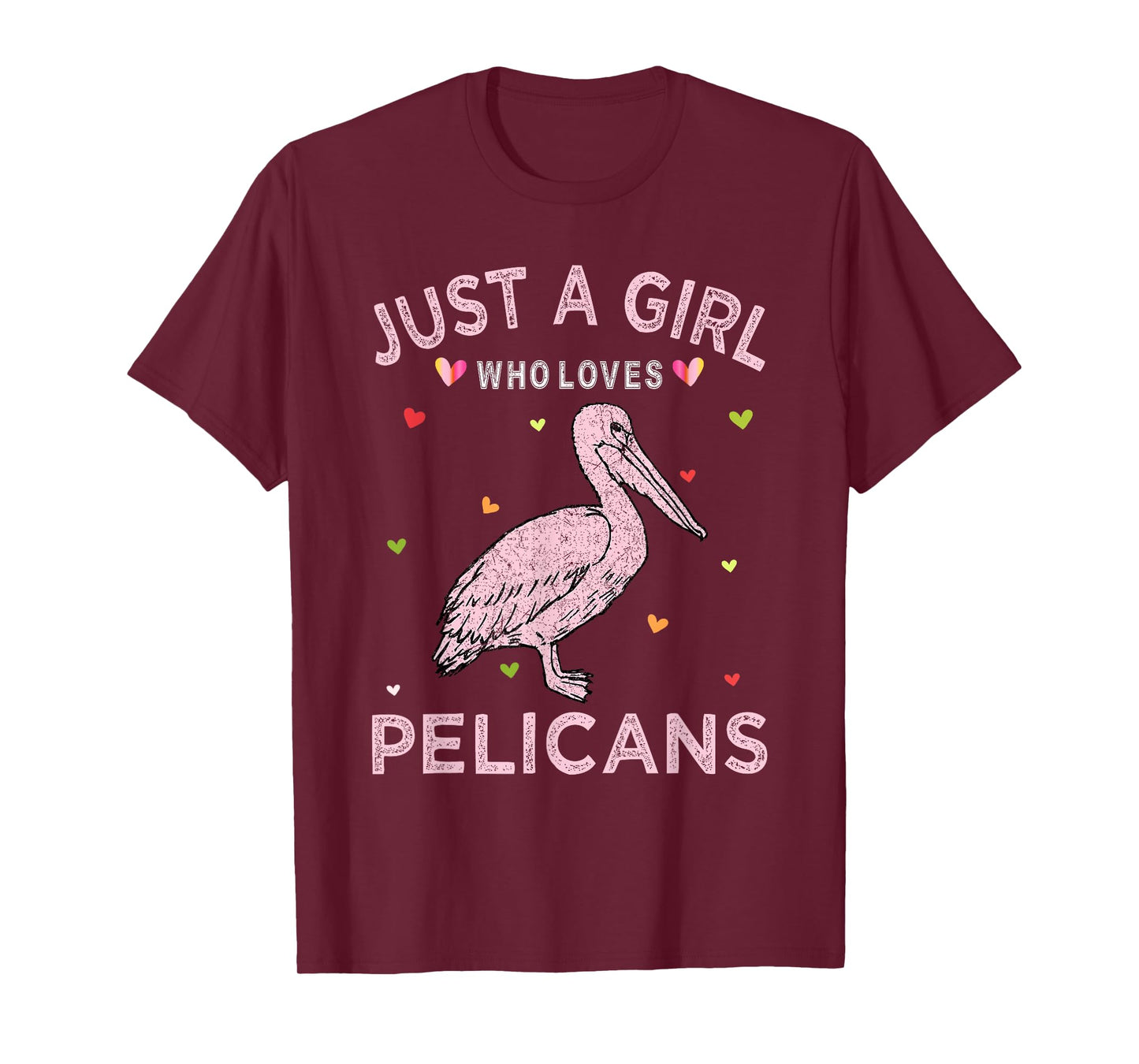 Pelican Bird Lover Gift Just A Girl Who Loves Pelicans T-Shirt