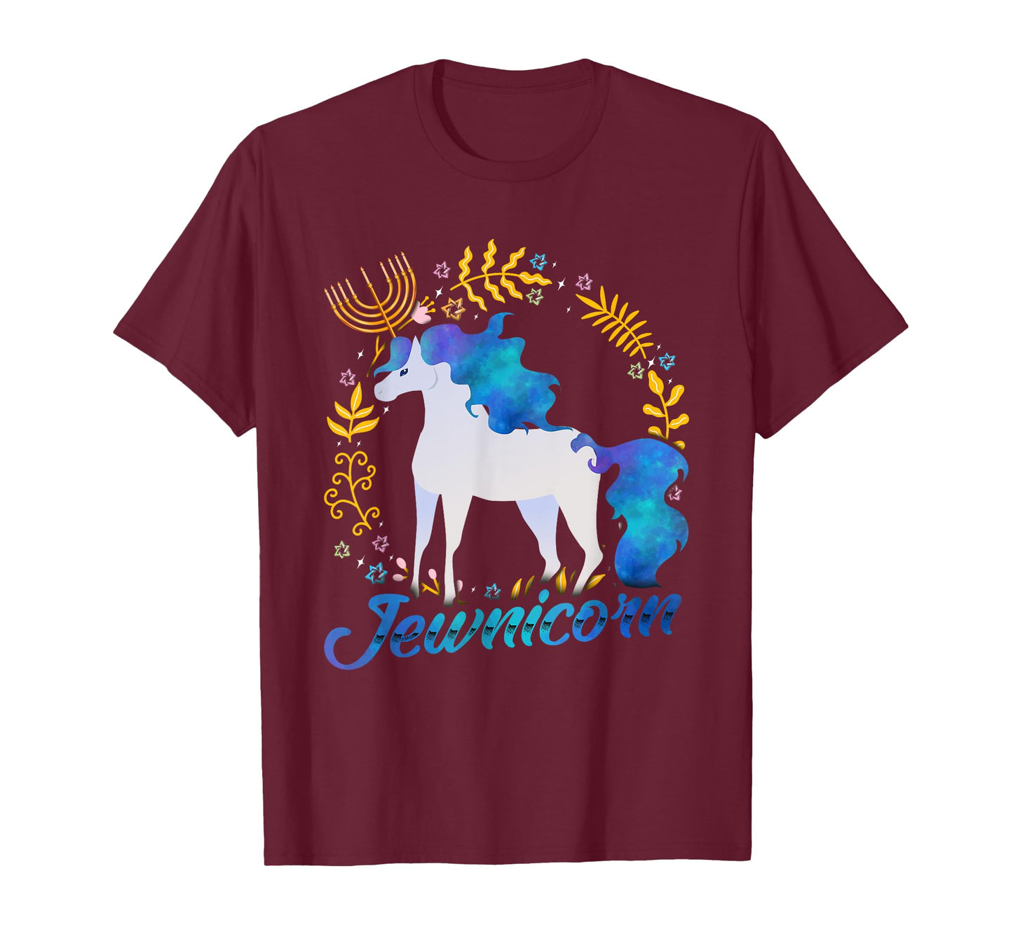 Jewnicorn Funny Jewish Unicorn Chanukah Hanukkah Jew Gift T-Shirt
