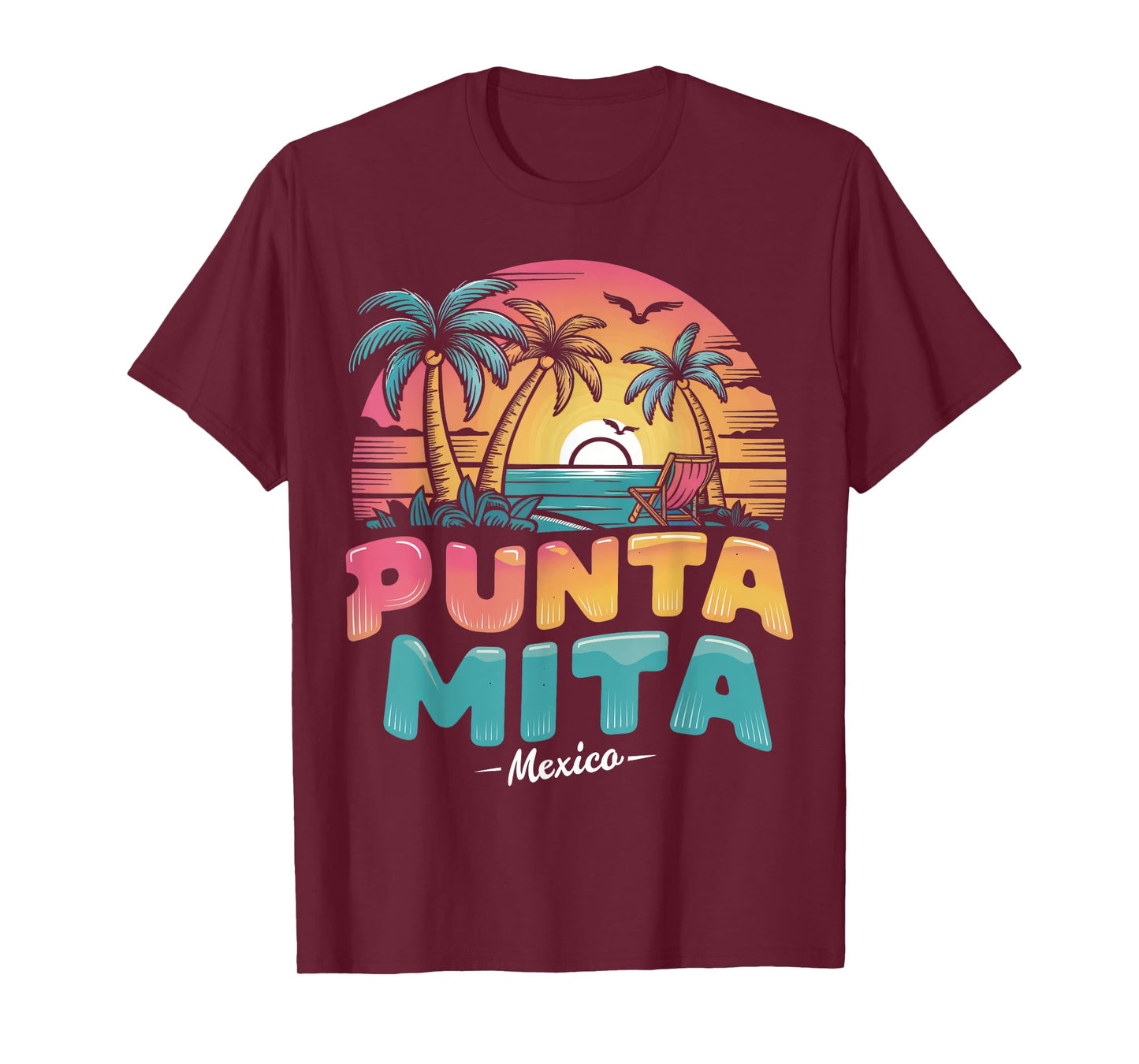 Punta Mita Mexico Tropical Sunset beach Souvenir Vacation Men Women Kids T-Shirt