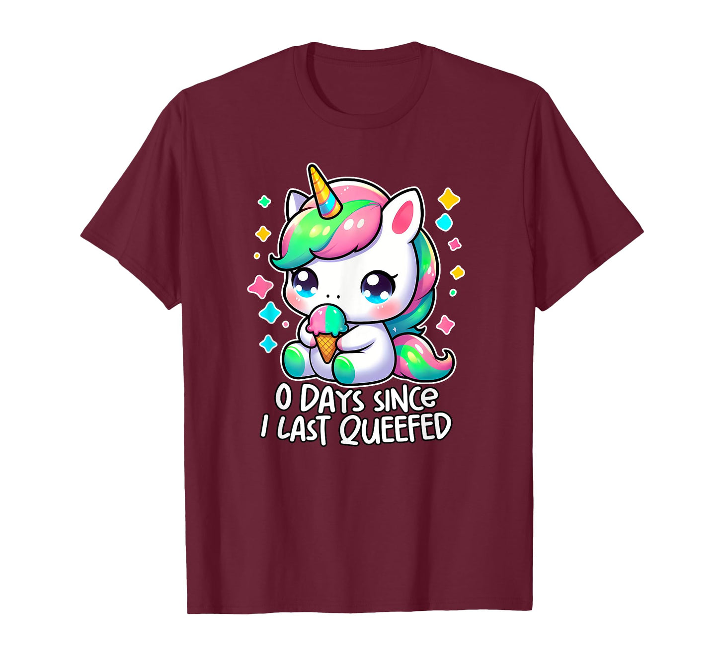 0 DAYS SINCE I LAST QUEEFED oddly specific meme crude humor T-Shirt