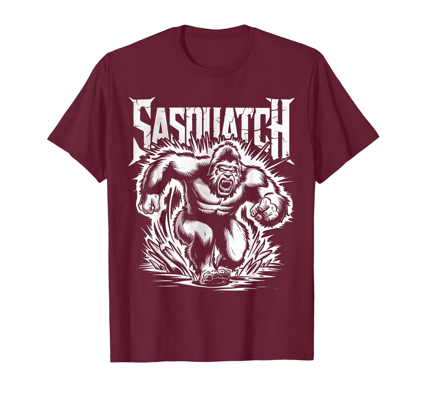 Retro Sasquatch Charging Hide & Seek Funny Bigfoot Believer T-Shirt