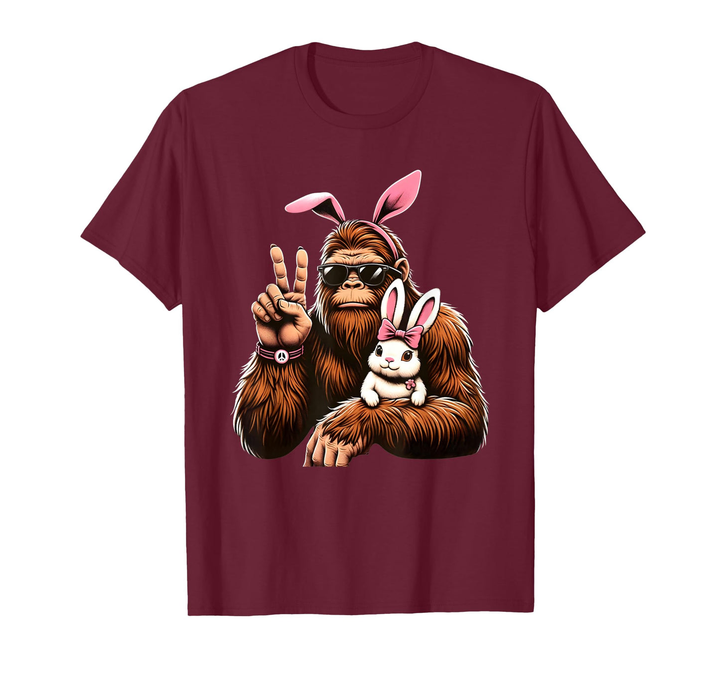 Bigfoot Bunny Funny Easter Day Sasquatch T-Shirt