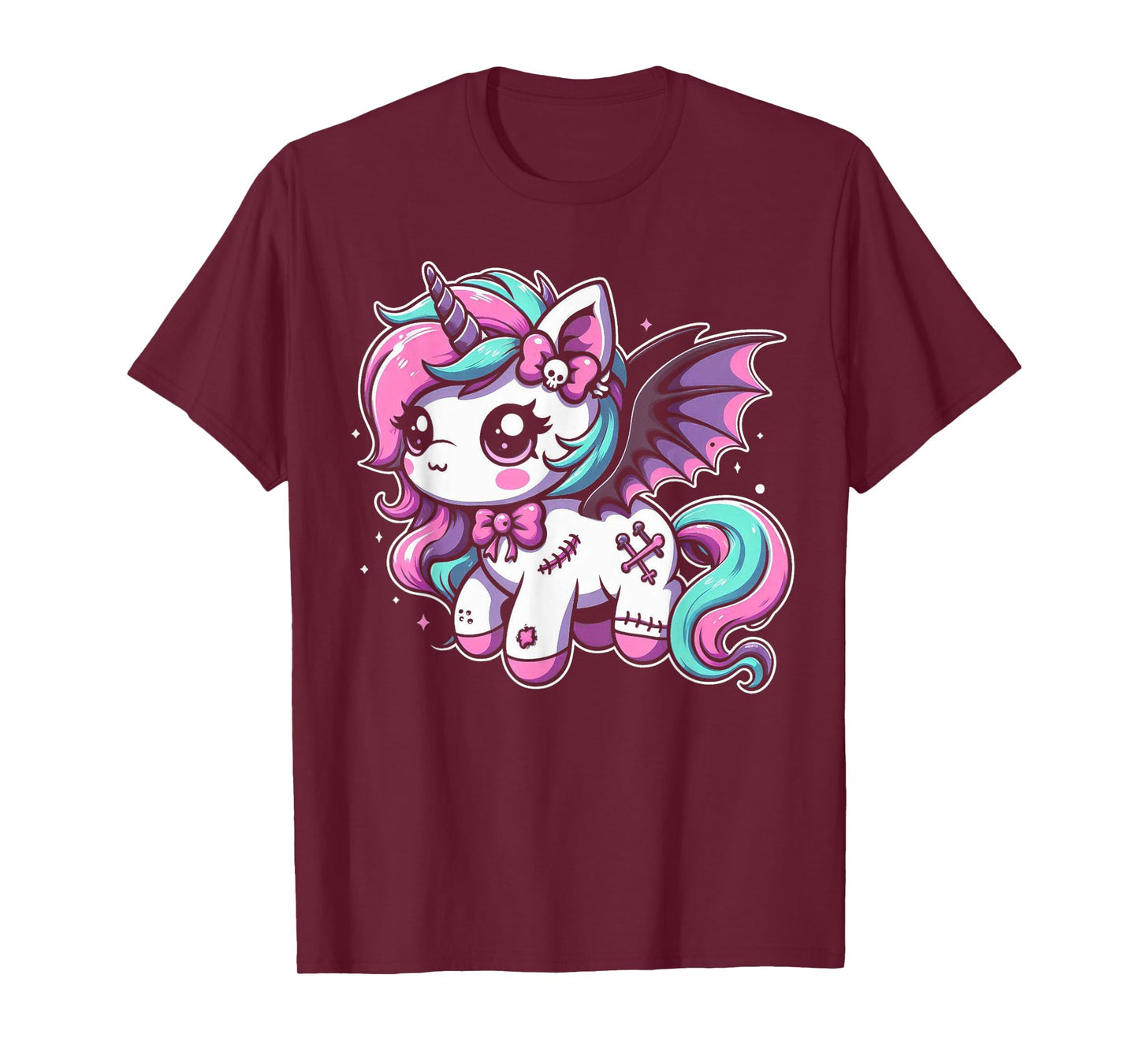 Pastel Goth Unicorn Kawaii Creepy Cute Aesthetic Art T-Shirt