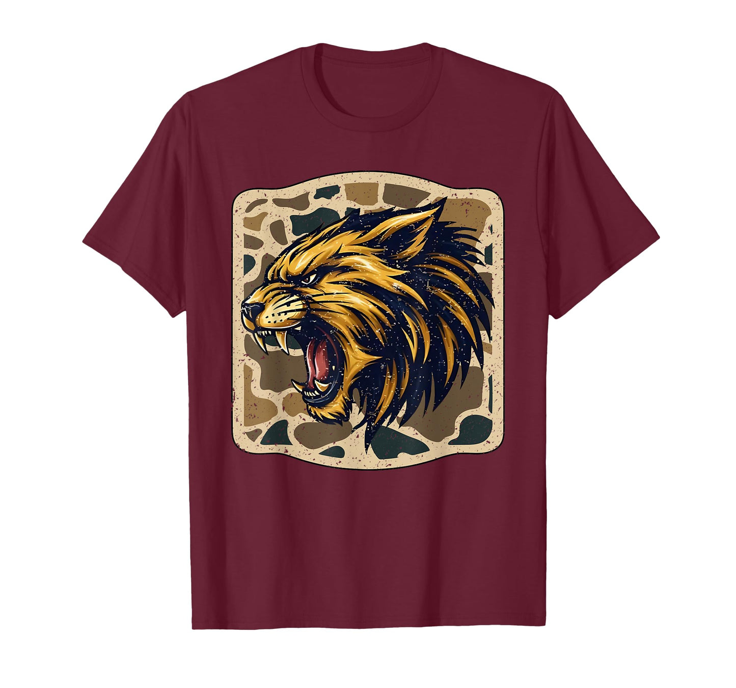 Wildcats Camo Football Game Day School Mascot Team Spirit T-Shirt