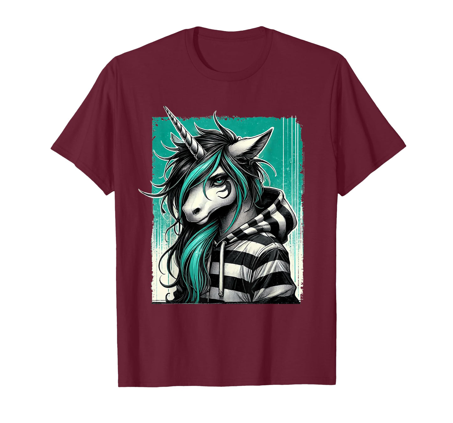 Goth Girl Cute E-Girl Women Gothic Unicorn Goth Emo Girl T-Shirt