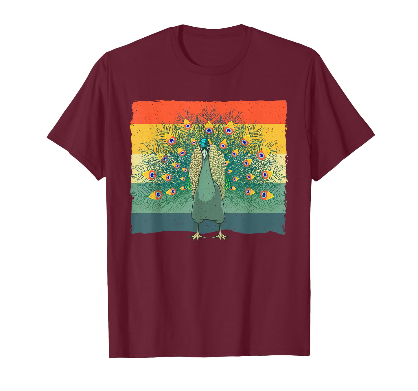 Cool Peacock Design For Men Women Kids Vintage Peacock Lover T-Shirt