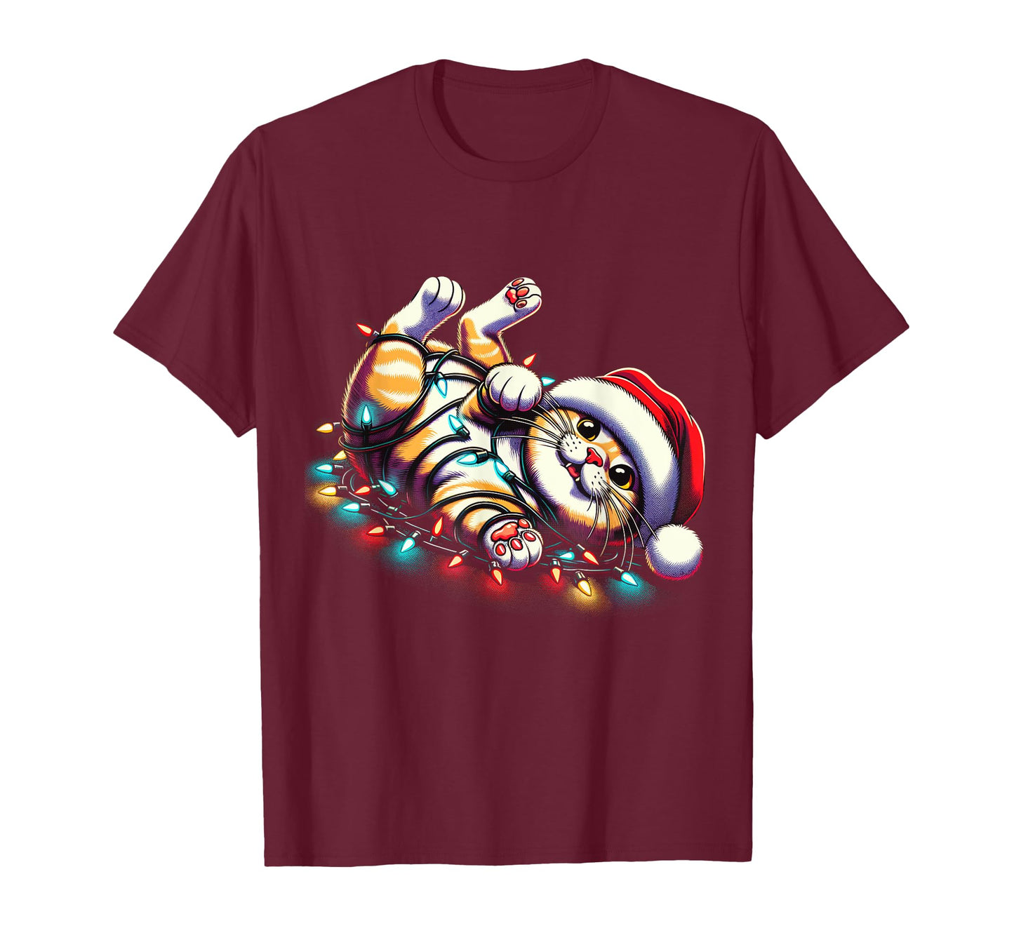 Christmas Cat Lover Funny Festive Holidays Cute Kitten Xmas T-Shirt
