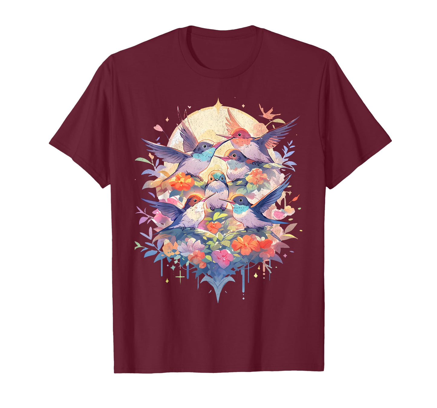 Beautiful Hummingbirds Bird Watching Earth Day Nature Lovers T-Shirt