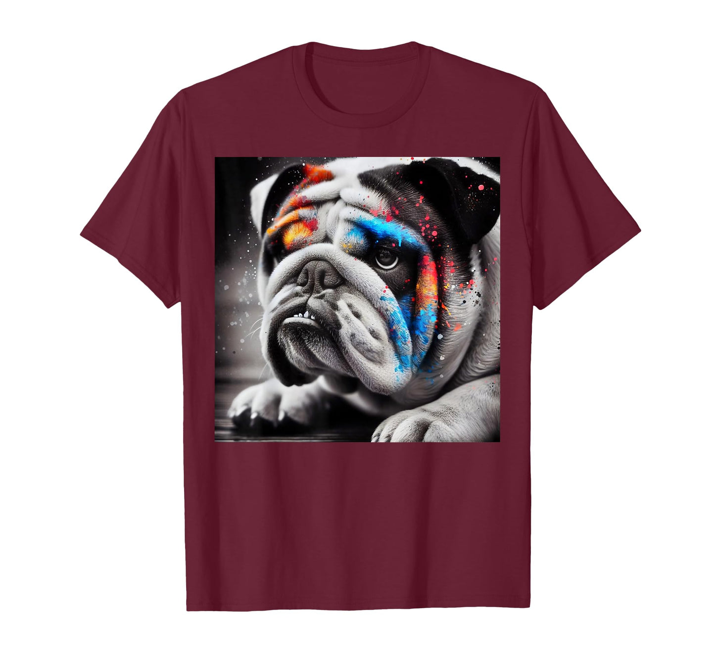 Bold Bulldog Contrast, Bulldog themed T-Shirt for Men Women Girls Kids
