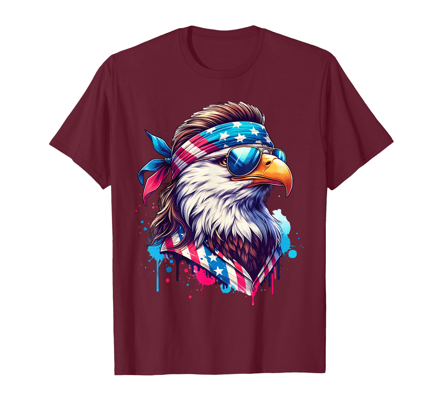 4th of July Patriotic Funny Eagle July 4th USA Murica T-Shirt