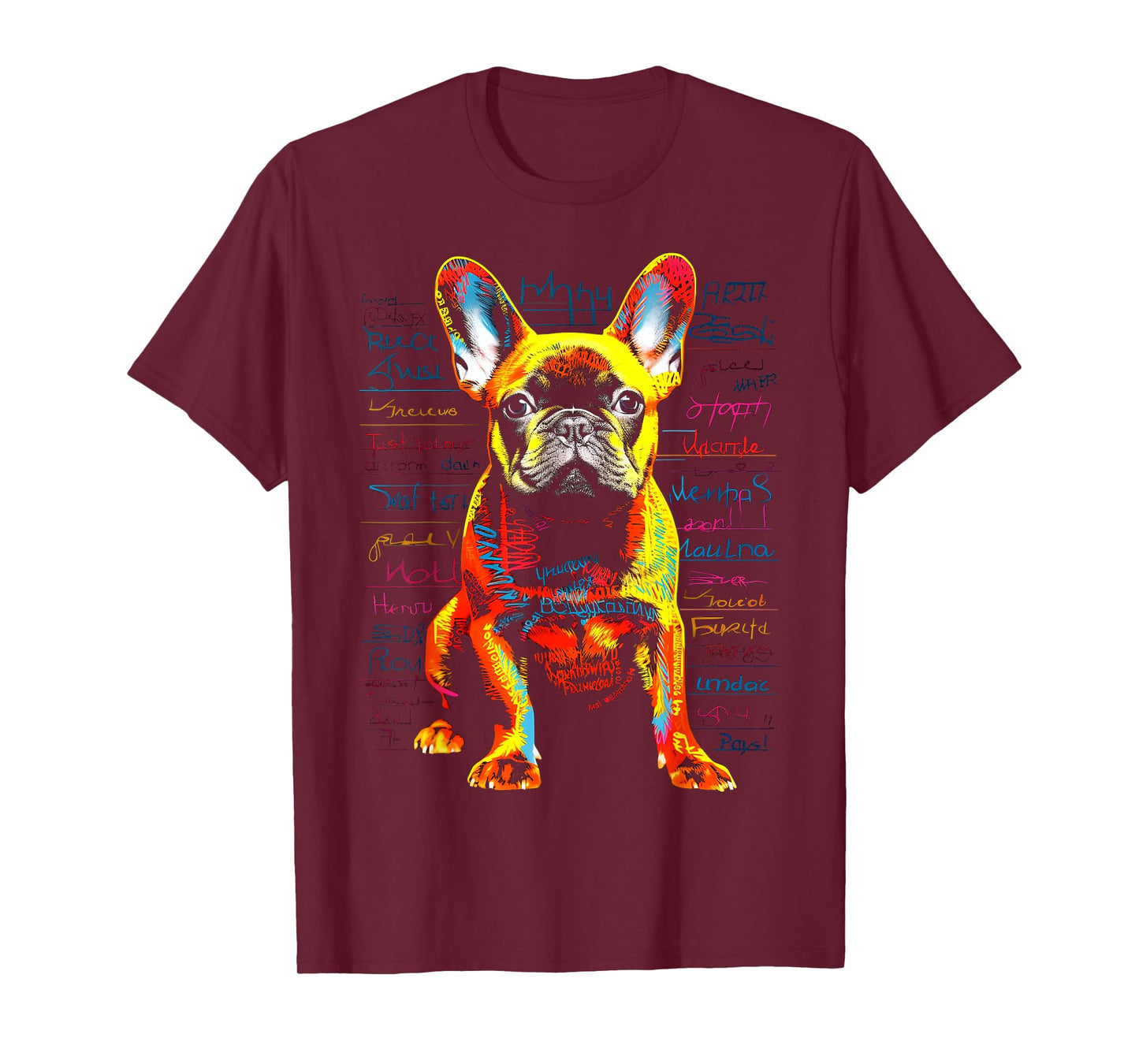 French Bulldog Dog Animal Pet Art Graphic French Bulldog T-Shirt