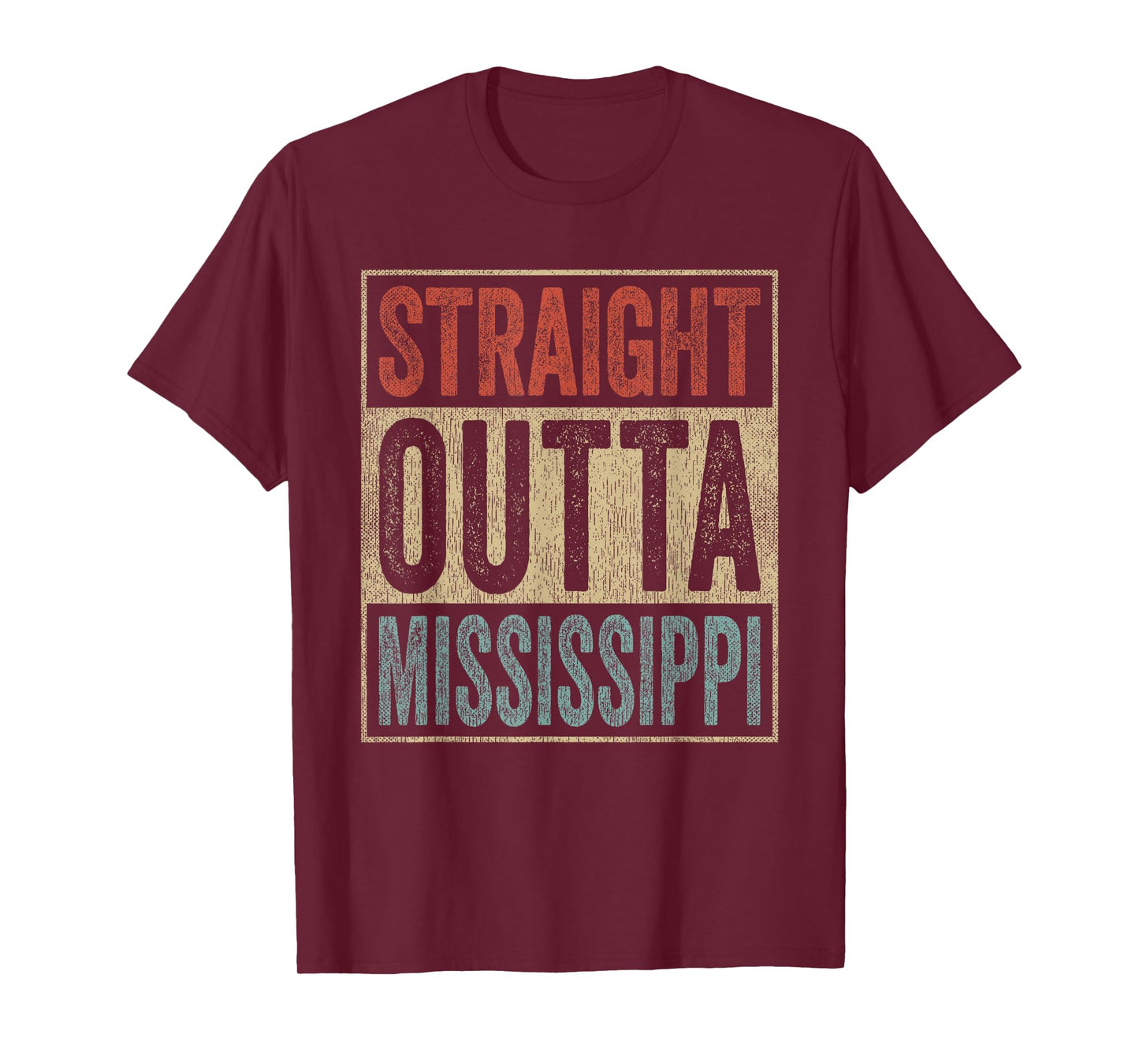 Retro Mississippi Souvenir Straight Outta Mississippi T-Shirt