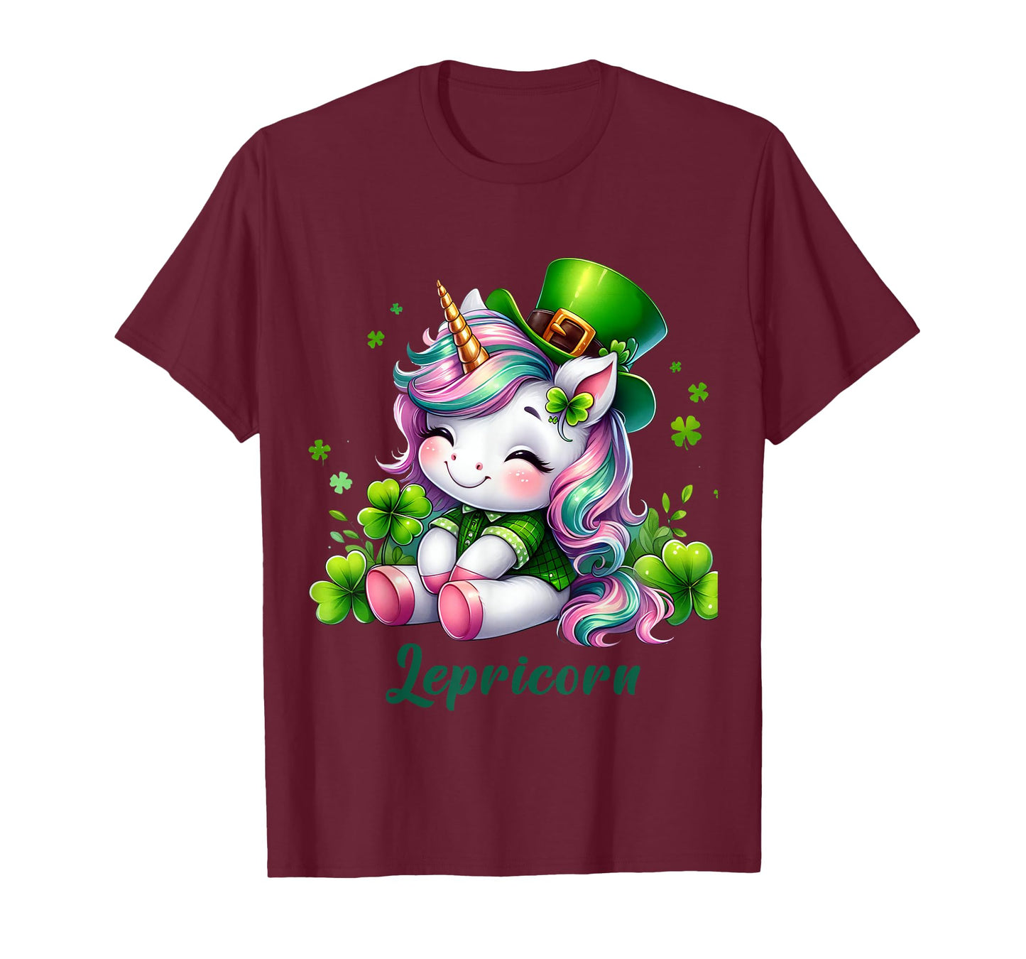 St Patricks Day Unicorn Cute Saint Pattys Girls Lepricorn T-Shirt