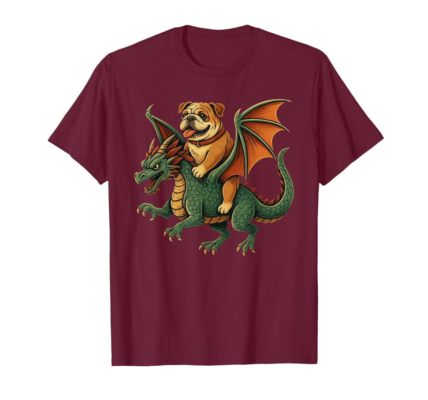 English Bulldog Dog Dragon T-Shirt