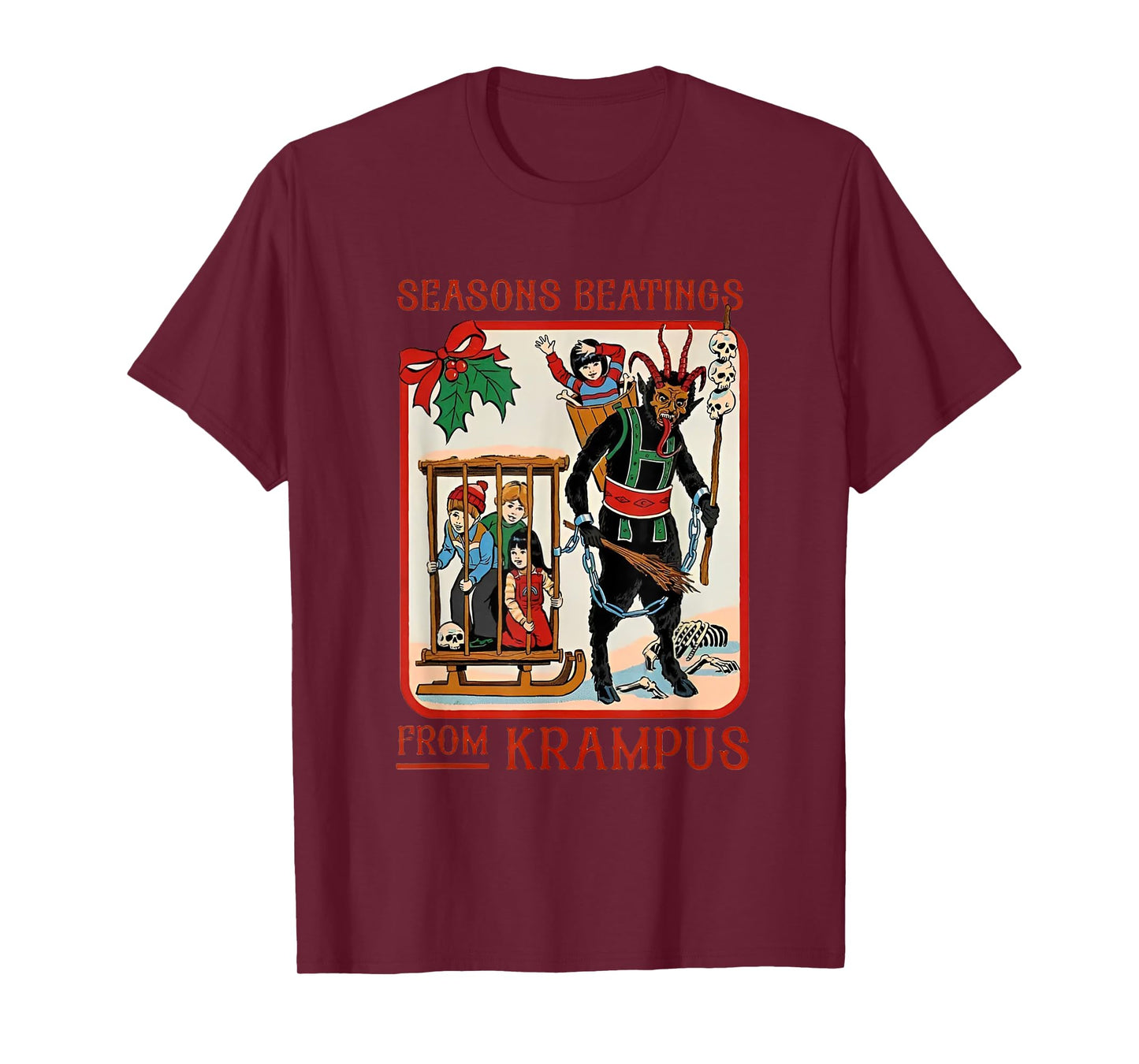 Seasons Beatings From Krampus Christmas T-Shirt