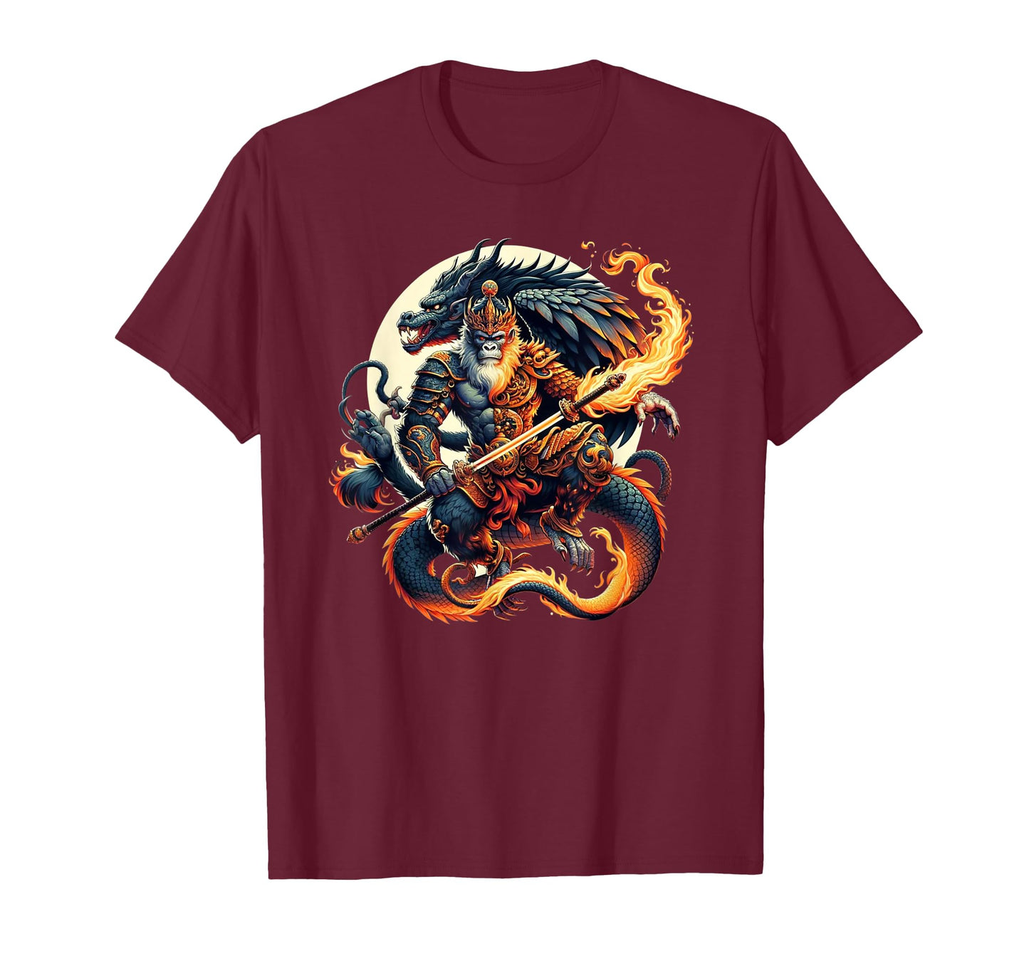 Cool Bravery Magic Quest Mystical Fantasy Monkey King T-Shirt