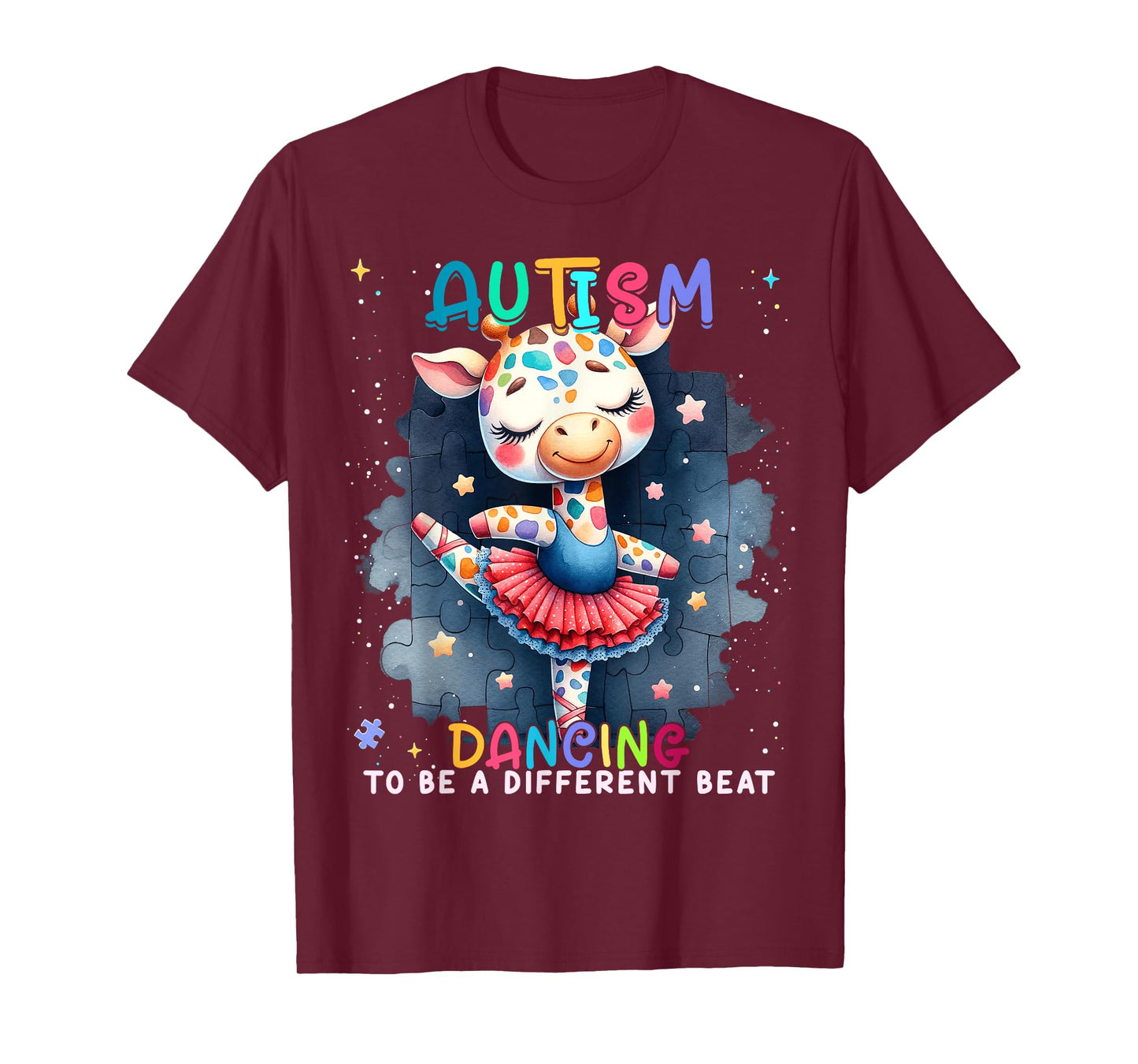 Autism Awareness Cute Unicorn Dancing To A Different Beat T-Shirt
