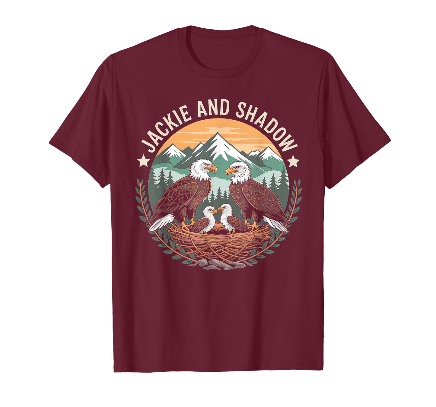 Vintage Jackie And Shadow Bald Eagle Family Nature Lovers T-Shirt