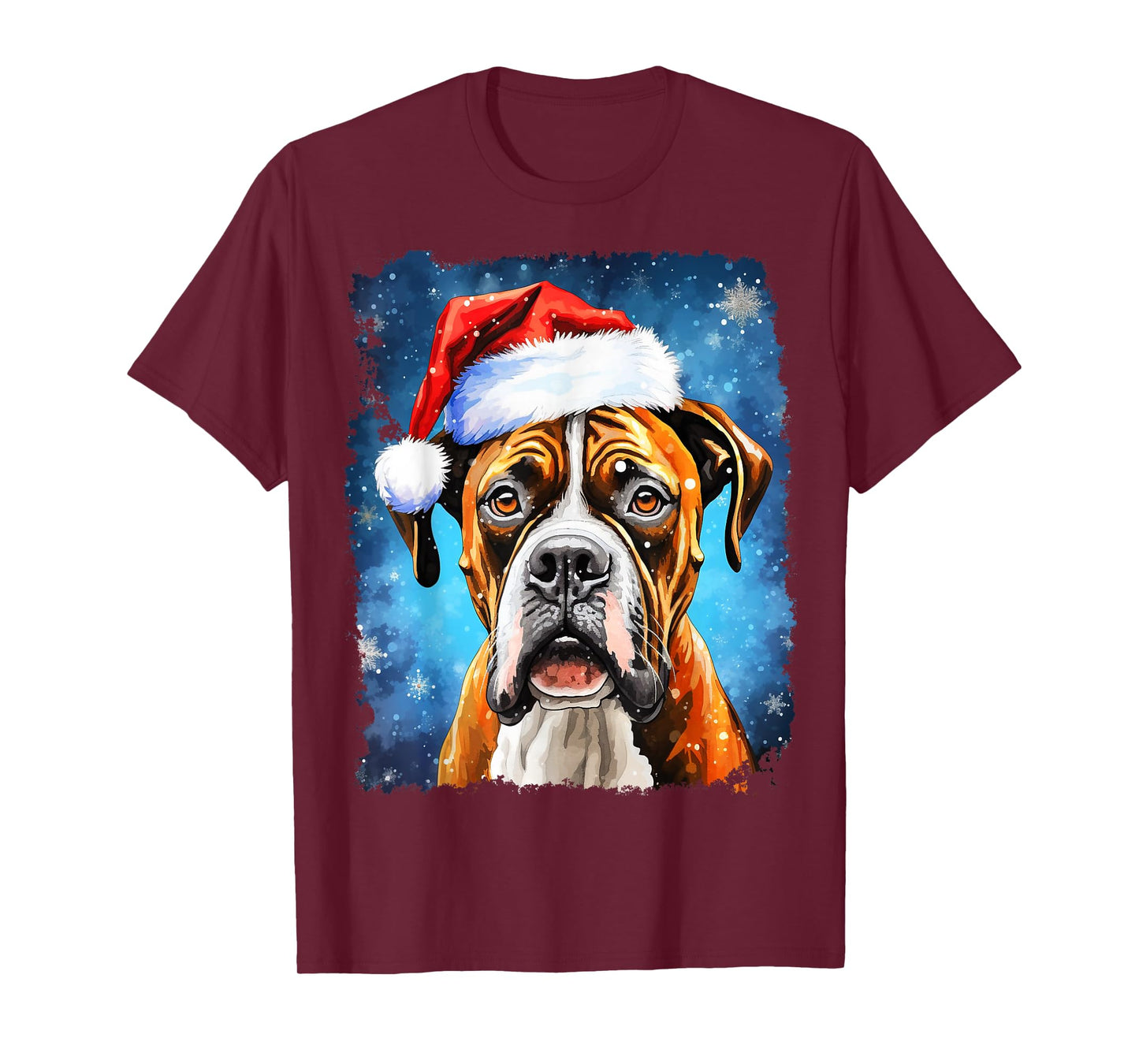 Pop Art Christmas Boxer Dog T-Shirt
