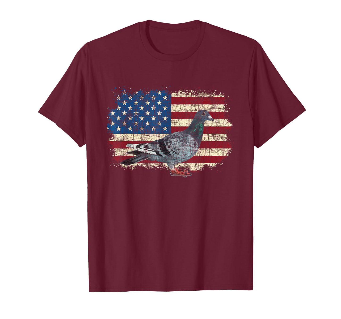 Patriotic Pigeon - 4th Of July Fourth Pigeon Breeder Racing T-Shirt