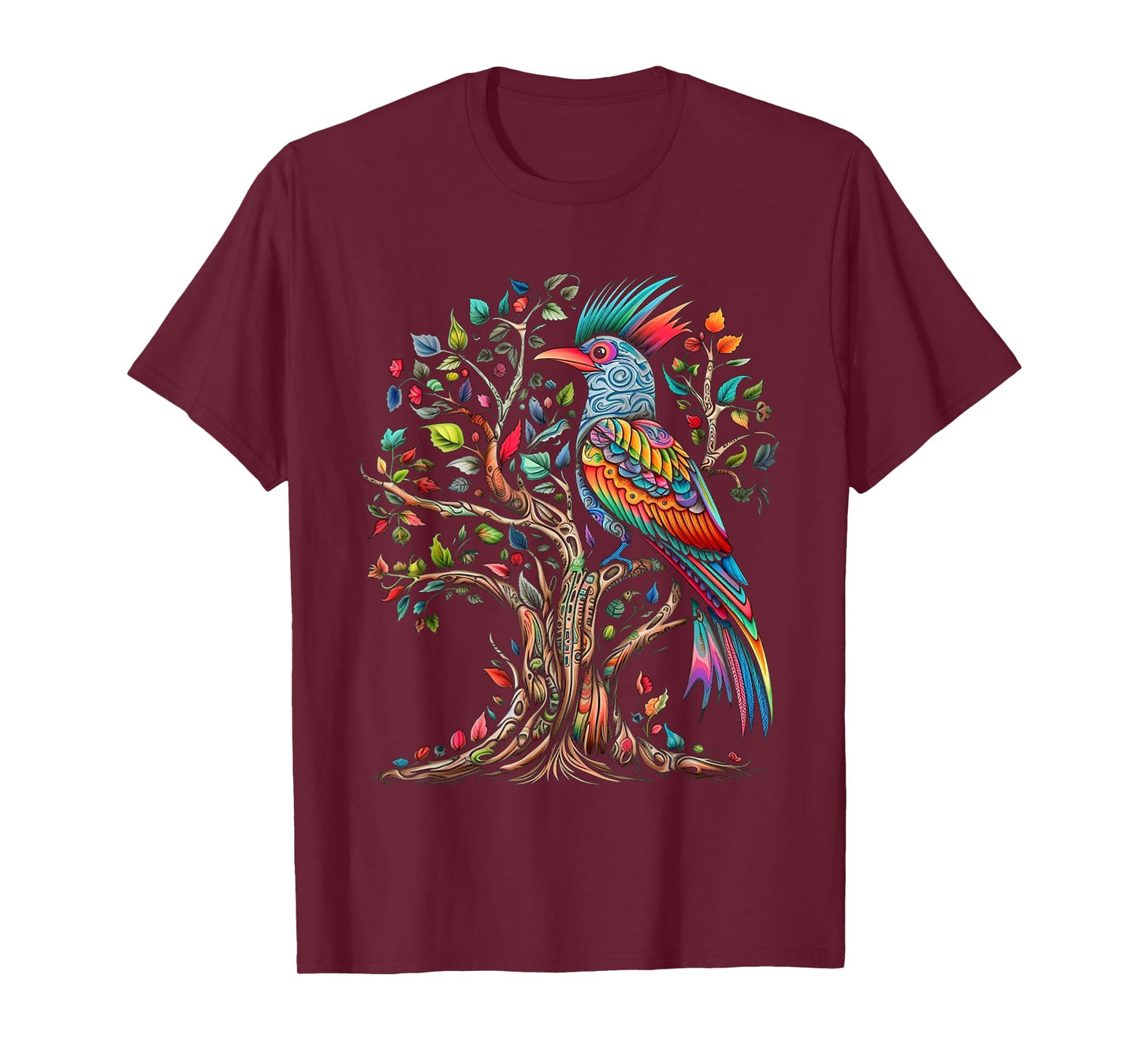 Bird Tree Art - Bird Motif Art Animal Bird T-Shirt