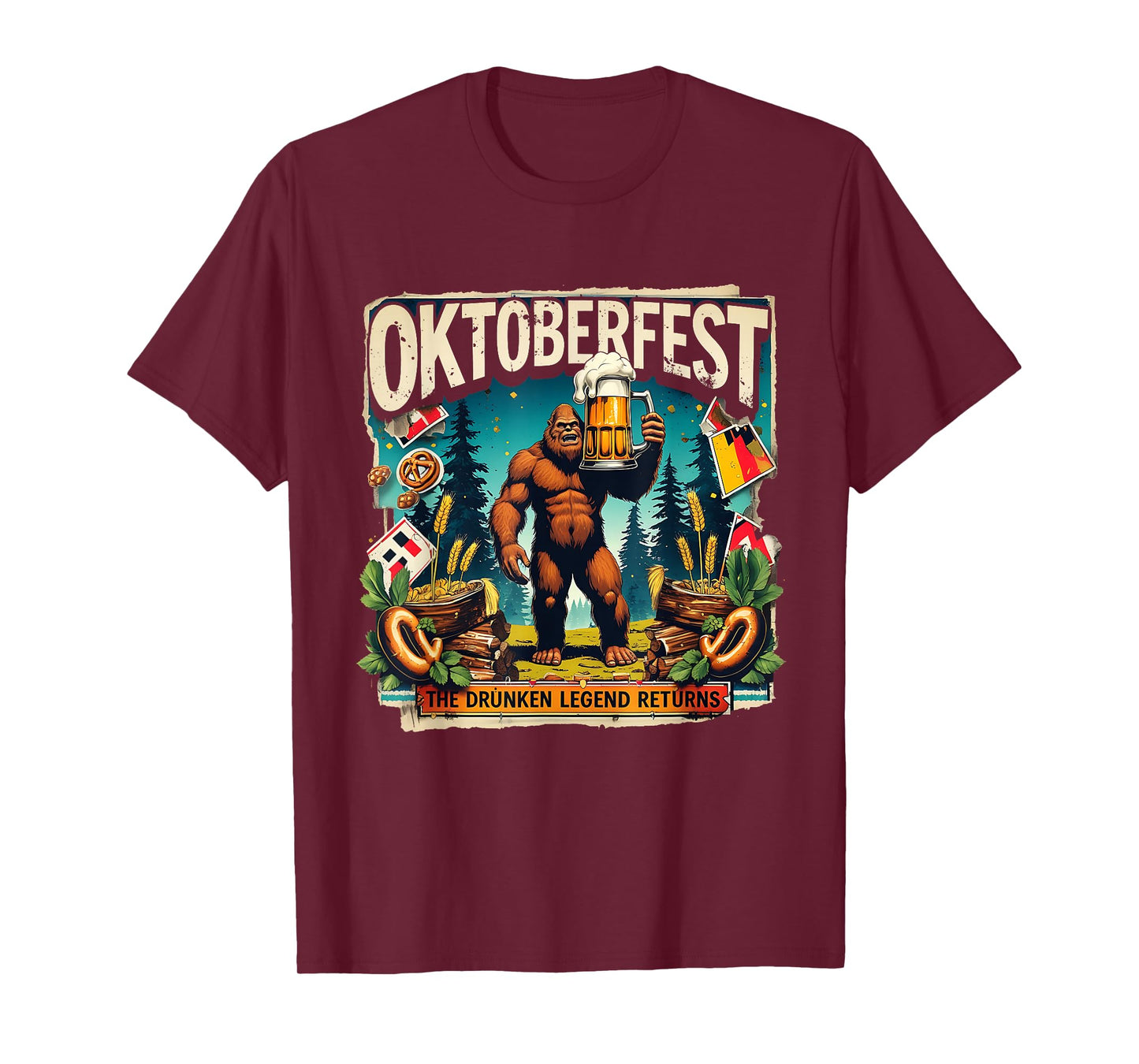 Oktoberfest Bigfoot The Drunken Legend Returns Beer Club T-Shirt