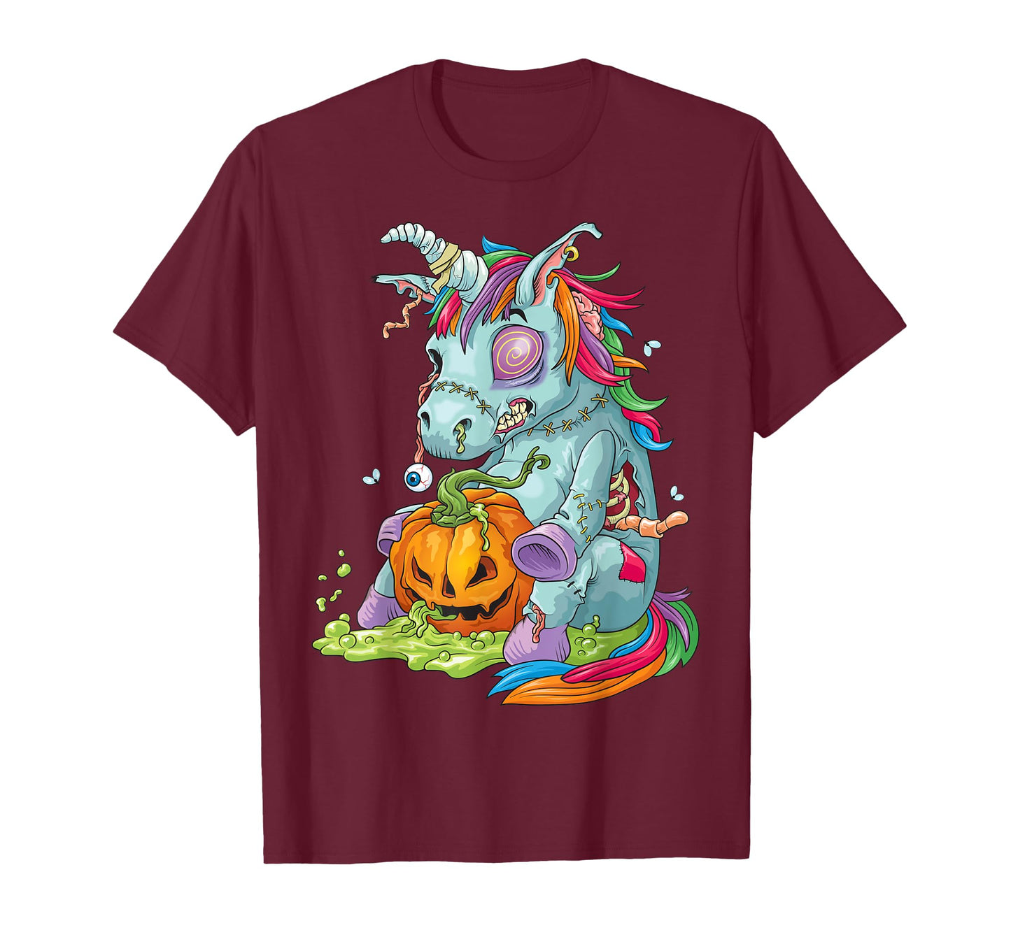 Zombie Unicorn Shirt - Undead Zombiecorn Halloween Costume T-Shirt
