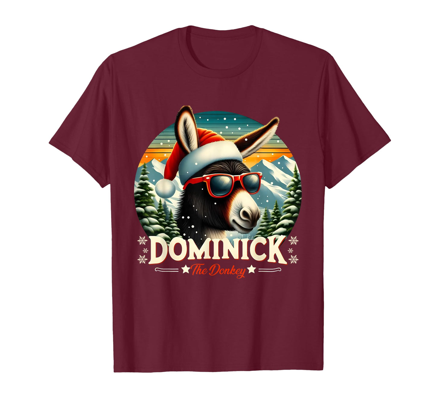 Christmas Xmas Dominick the Donkey Christmas Donkey Cheer T-Shirt