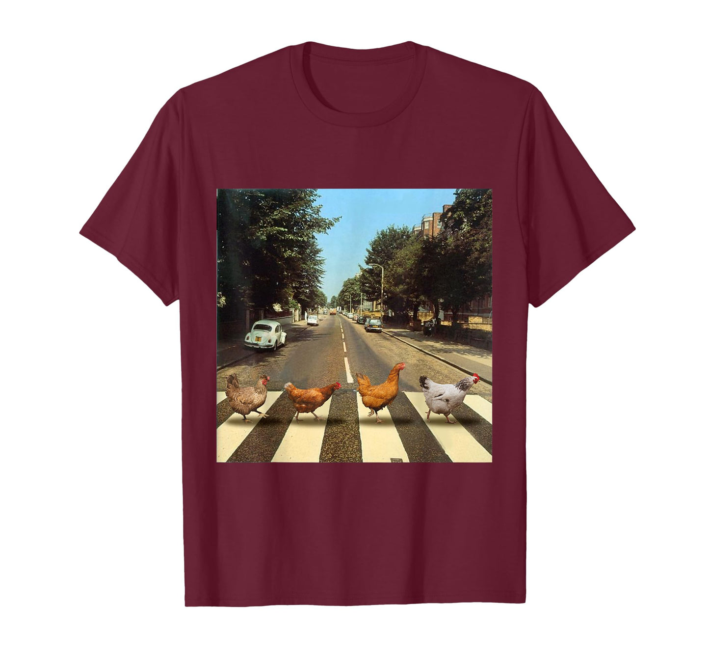 Chickens Crossing Road Parody Chicken Lover T-Shirt