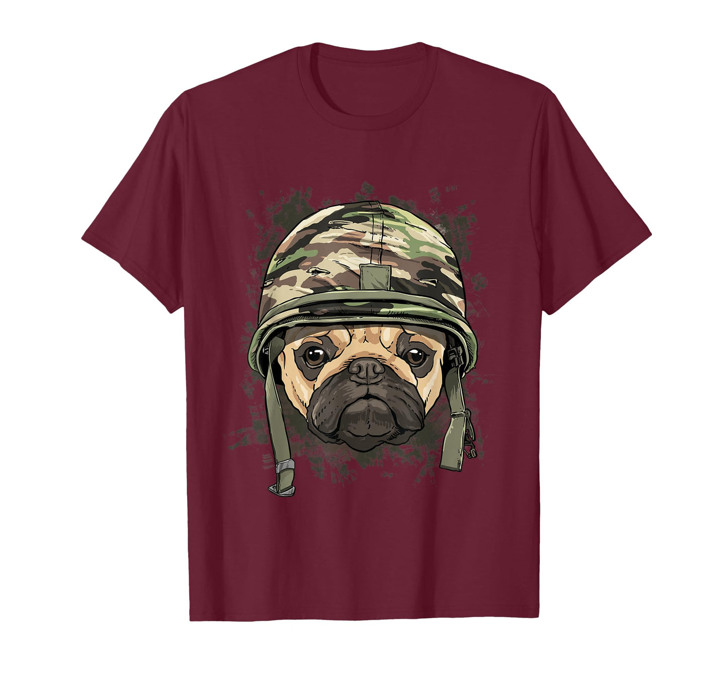 Pug Military Soldier Veterans Day Puppy Pet Pug Dog Lover T-Shirt