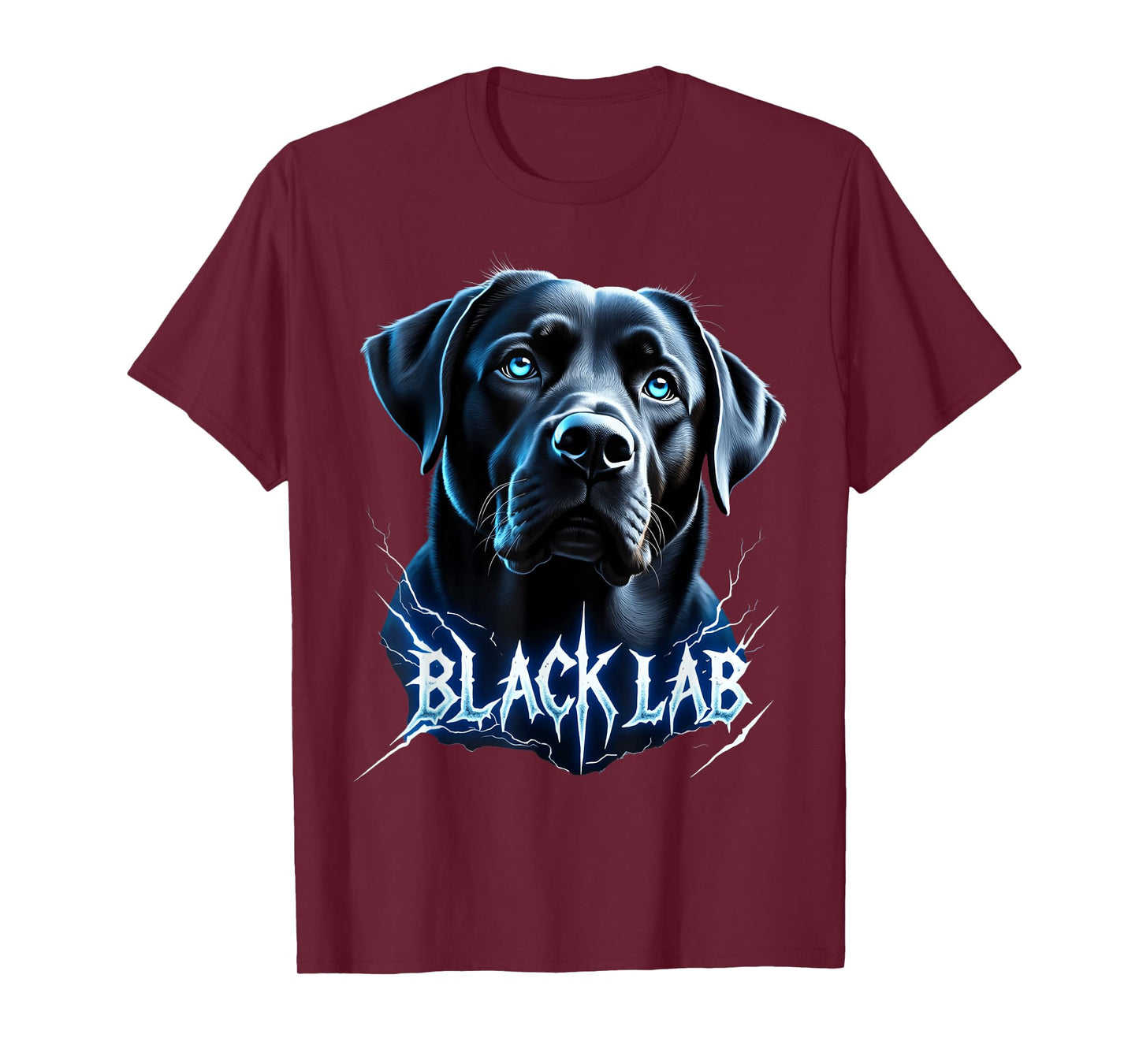 Funny Black Labrador Lover Design Heavy Metal Black Lab T-Shirt